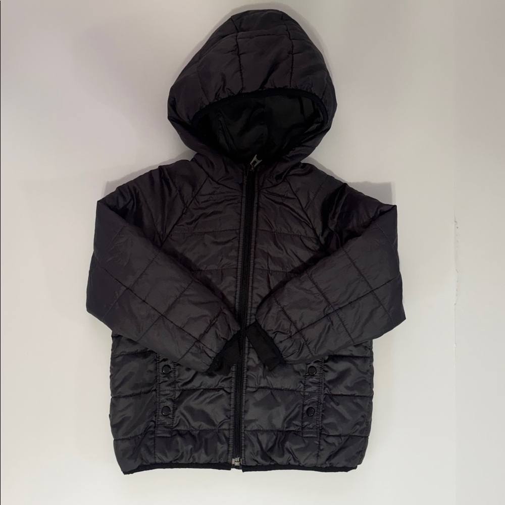 GAP Kids Black Hooded Jacket black size 5 years